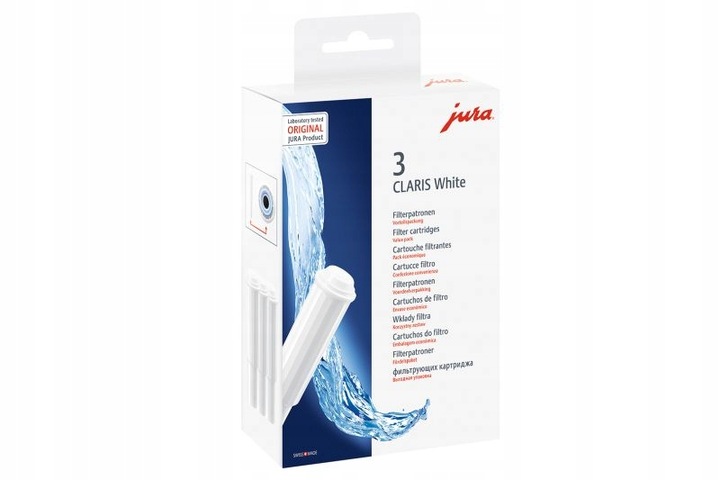 Filtry Do Wody wkład Filtracyjny JURA CLARIS White 68739 3szt