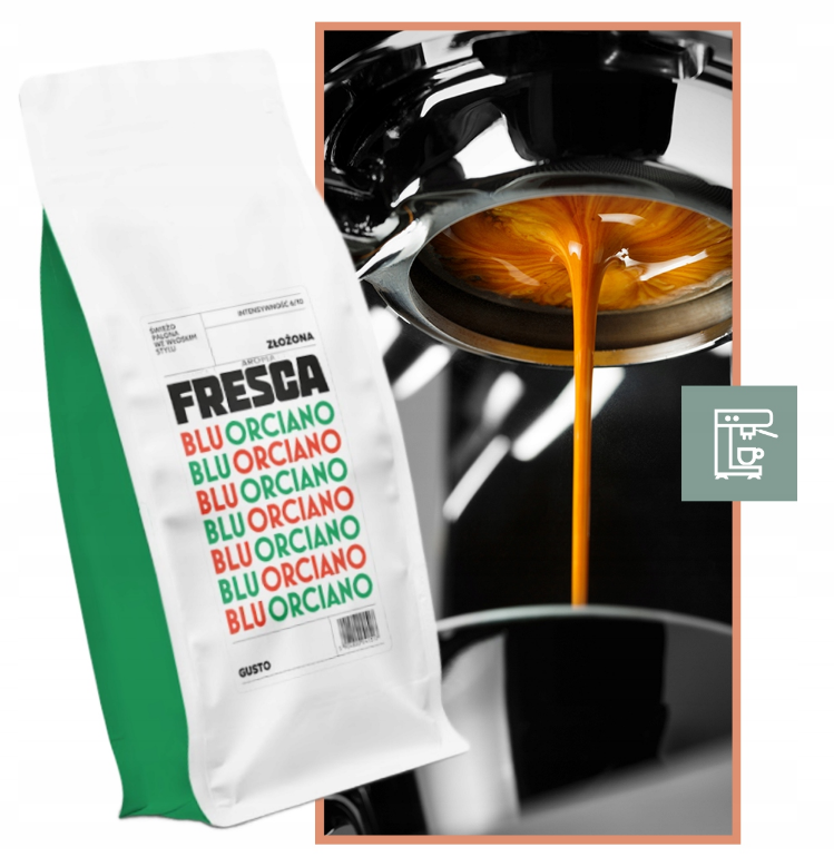 Palarnia Fresca - Kawa Ziarnista 1KG Blu Orciano blend BRAZYLIA Świeżo Palona
