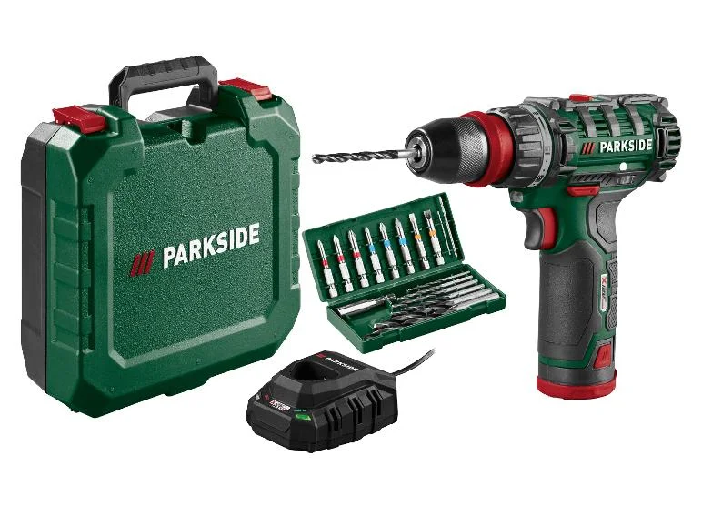 PARKSIDE® Akumulatorowa wiertarkowkrętarka 12 V, PBSA 12 F5 (z akumulatorem i ładowarką)