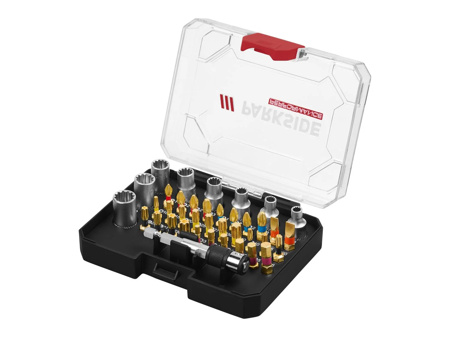 Parkside Performance Zestaw bitów skrętnych i nasadek 39 el