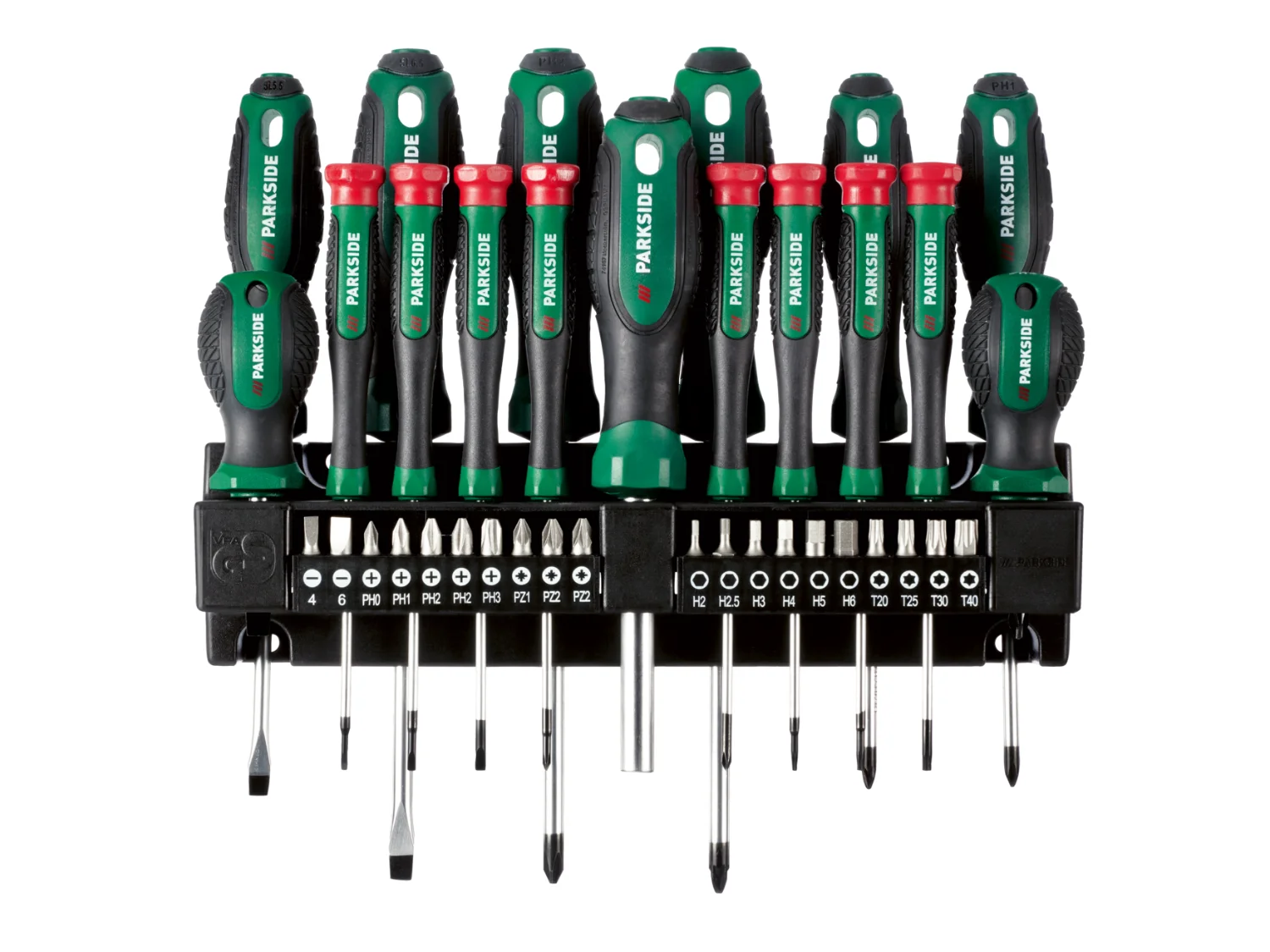 PARKSIDE® Zestaw śrubokrętów z uchwytem ściennym