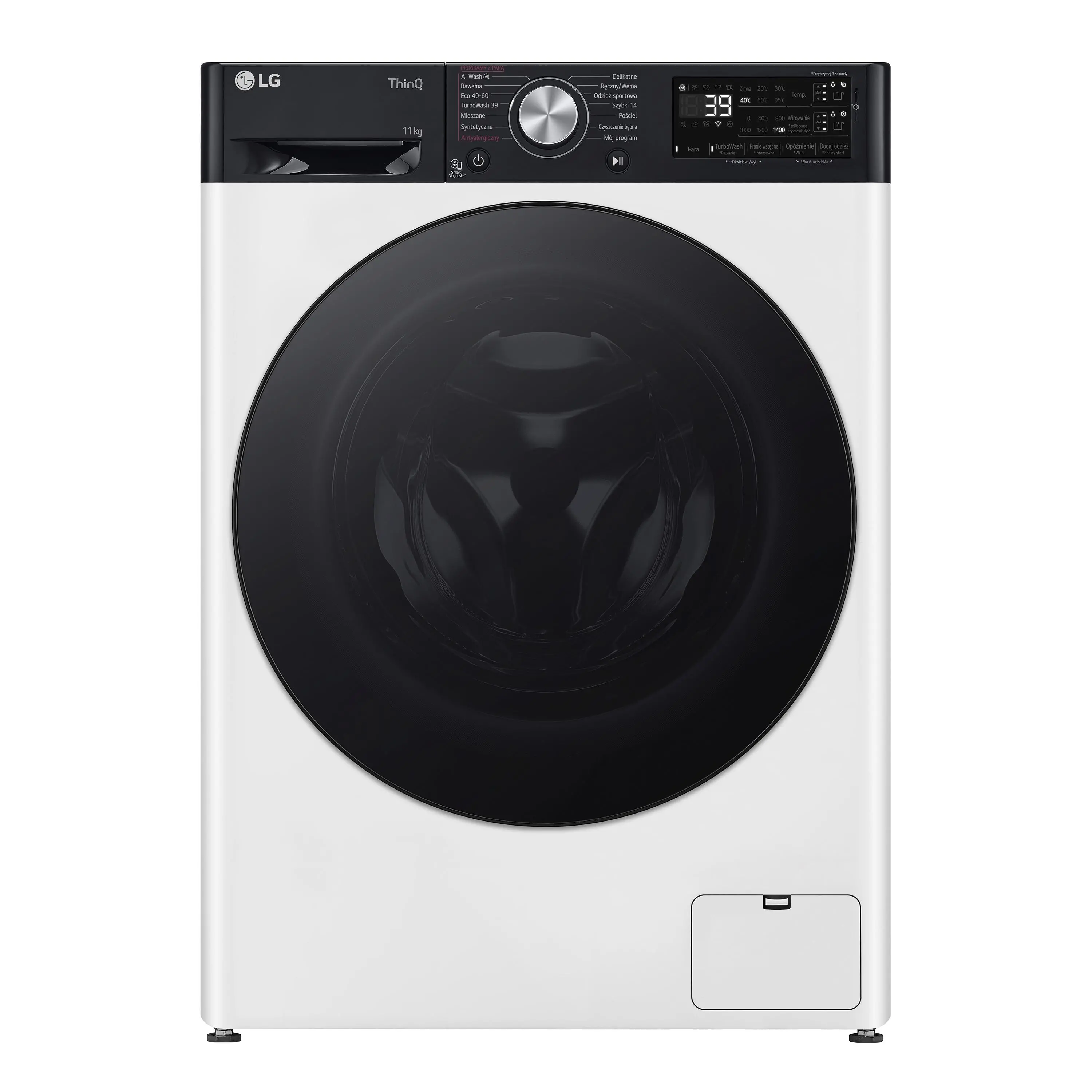 Pralka LG Vivace R750 F4W1175YW Funkcje AI 11kg 1400obr/min Zdalne sterowanie
