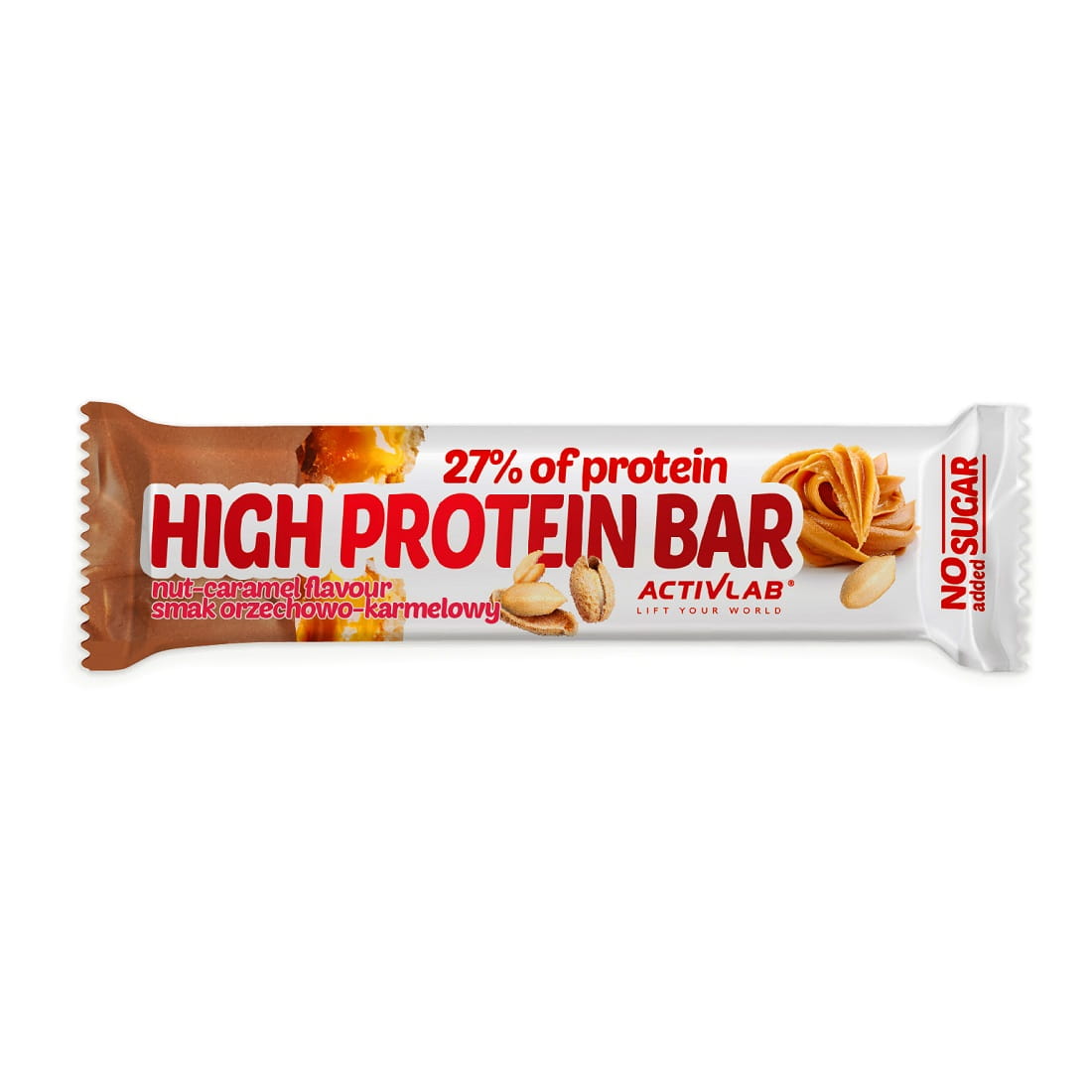 High Protein BAR 49 g baton orzechowo-karmelowy bez dodatku cukru