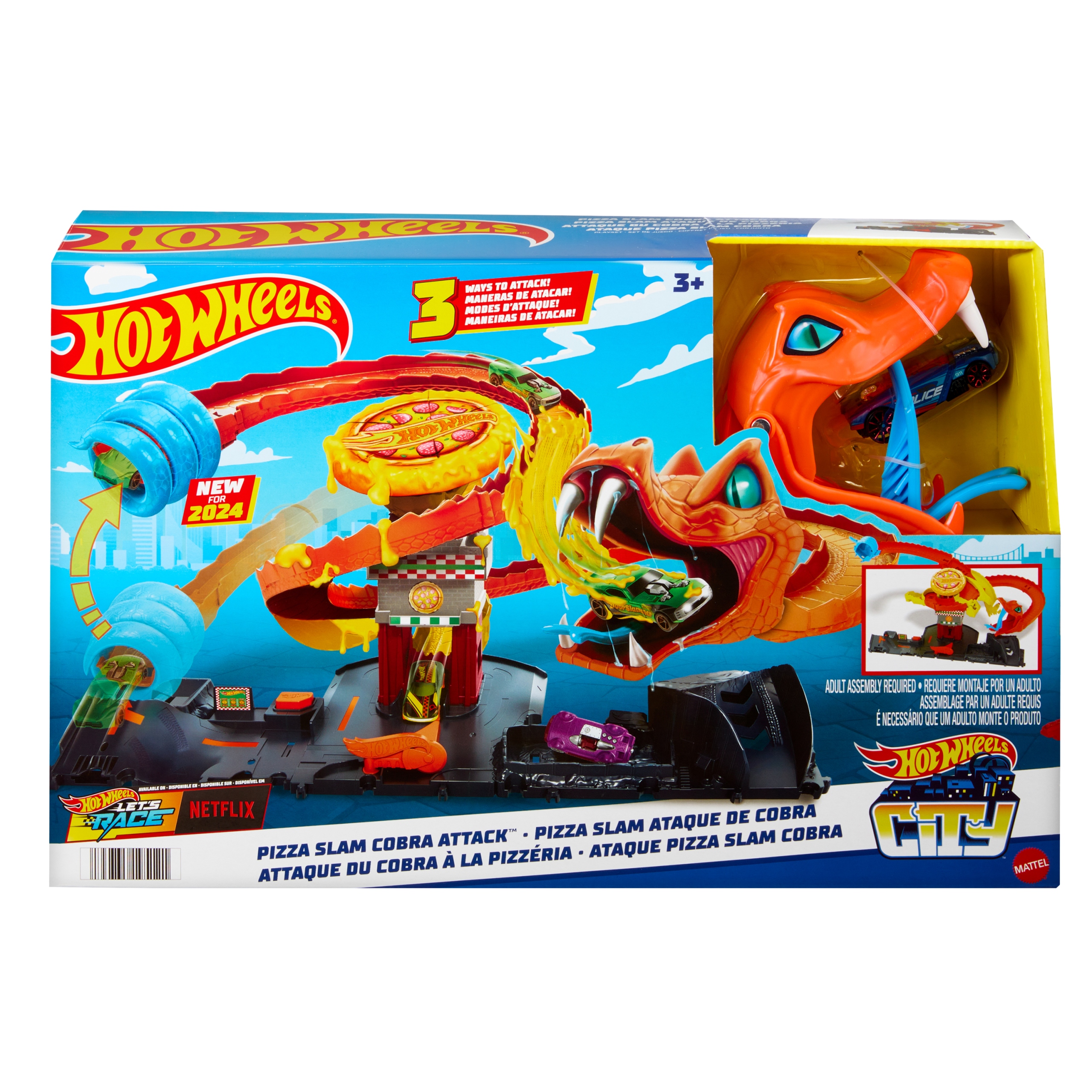 Hot Wheels City Odjazdowa pizza – Atak kobry Zestaw HTN81