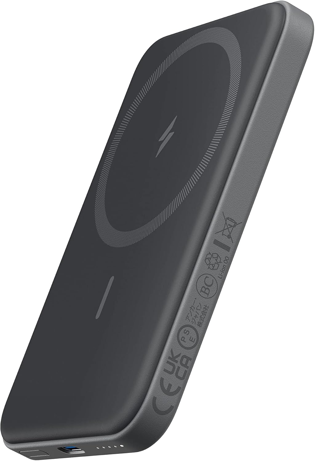 Anker magnetyczny powerbank 621 MagGo, 5000 mAh, wbud. kabel USB-C, czarny (biały w opisie)