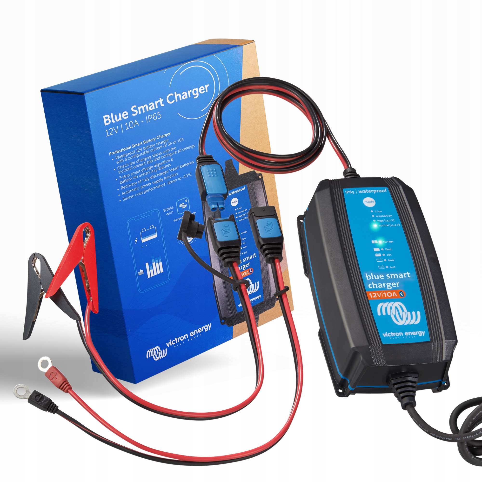 Prostownik Blue Smart IP65 Charger 12/10 + DC connector - od Sologen