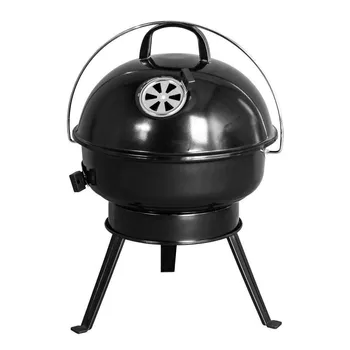 Grill węglowy z pokrywą ze stali emaliowanej, 34x34 (zam.kurierem DPD)