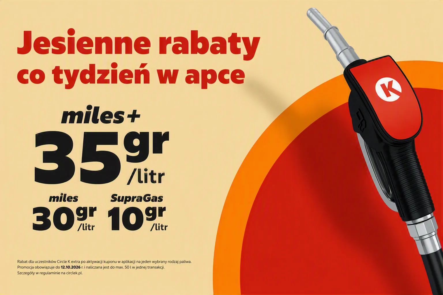 Tankuj taniej co tydzień nawet o 35 grosz/litrze - CIRCLE K