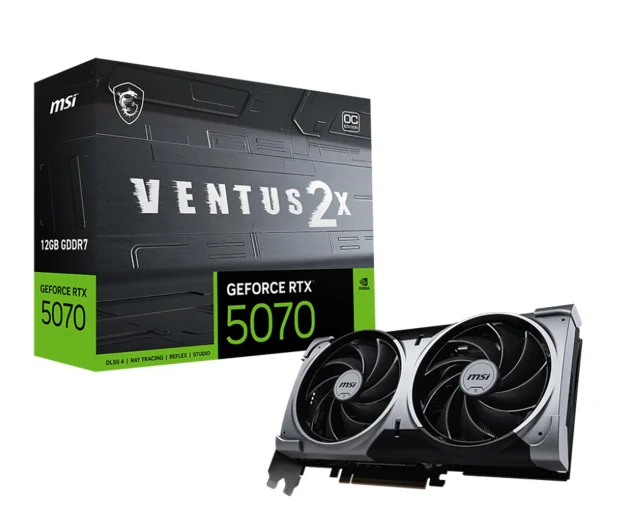 Karta graficzna MSI GeForce RTX 5070 Ventus 2X OC 12GB GDDR7 DLSS4