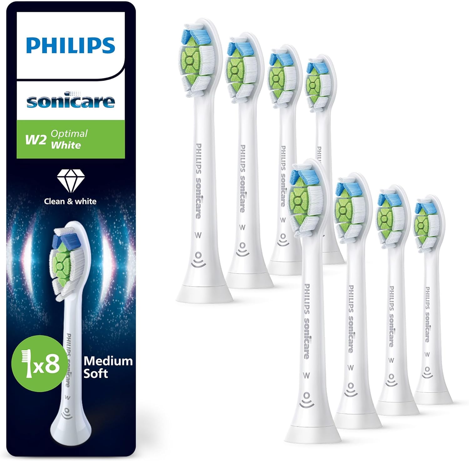Końcówki do szczoteczki Philips Sonicare, W2, Optimal White