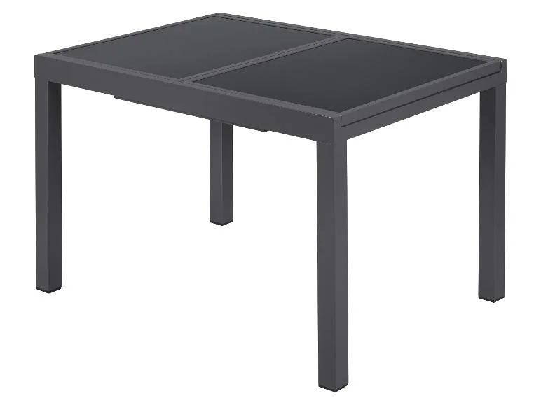 LIVARNO® Aluminiowy stół ogrodowy Houston/Toronto, rozkładany 120-180 cm, szary