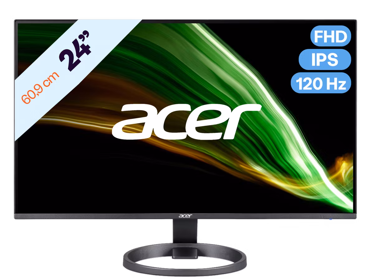 24" Acer R242Y Gymix IPS-Monitor | Full HD | 16:9 | 120 Hz | 250 nitów