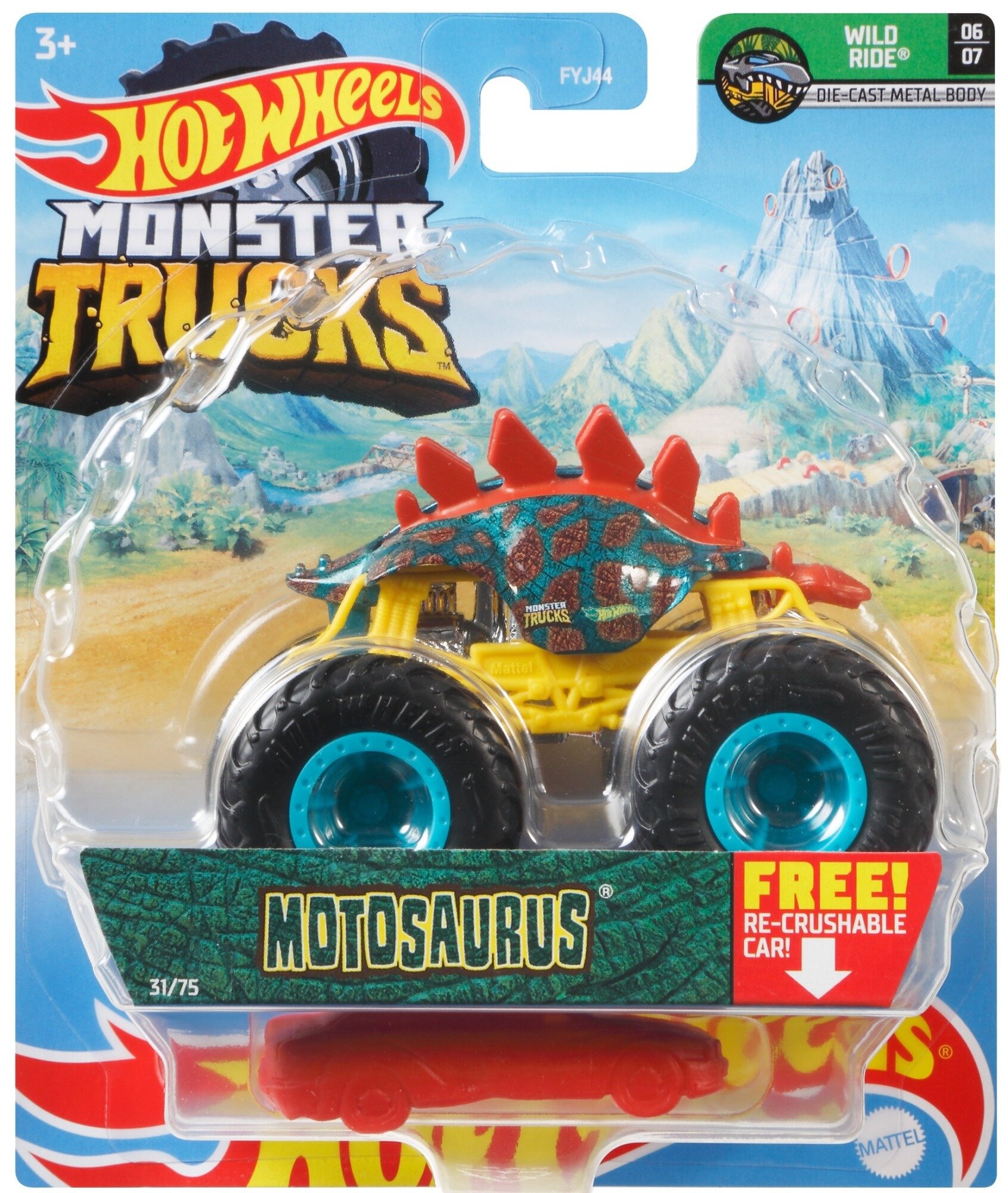 Samochód Hot Wheels Monster Truck FYJ44 (1 samochód)