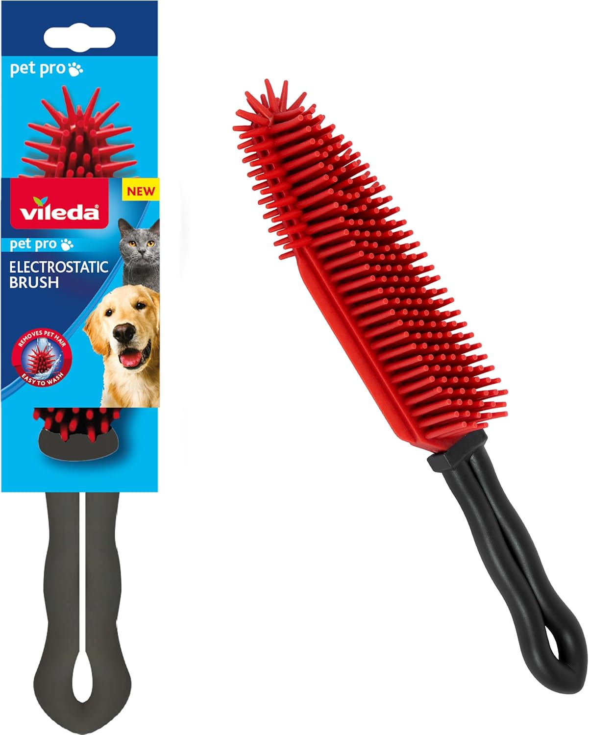 Vileda Pet Pro - Szczotka elektrostatyczna do sierści i włosów