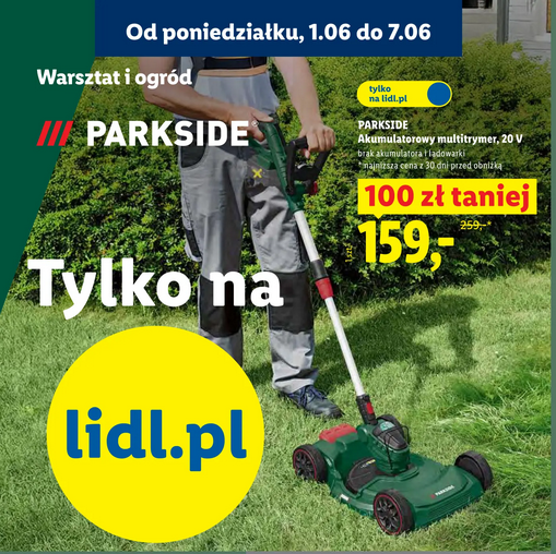 PARKSIDE, Akumulatorowy multitrymer, 20V, PAMT 20-Li A1