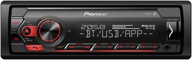 Pioneer Radio Samochodowe, Czarny/Czerwony, 8 x 17.8 x 5 cm; 880 g