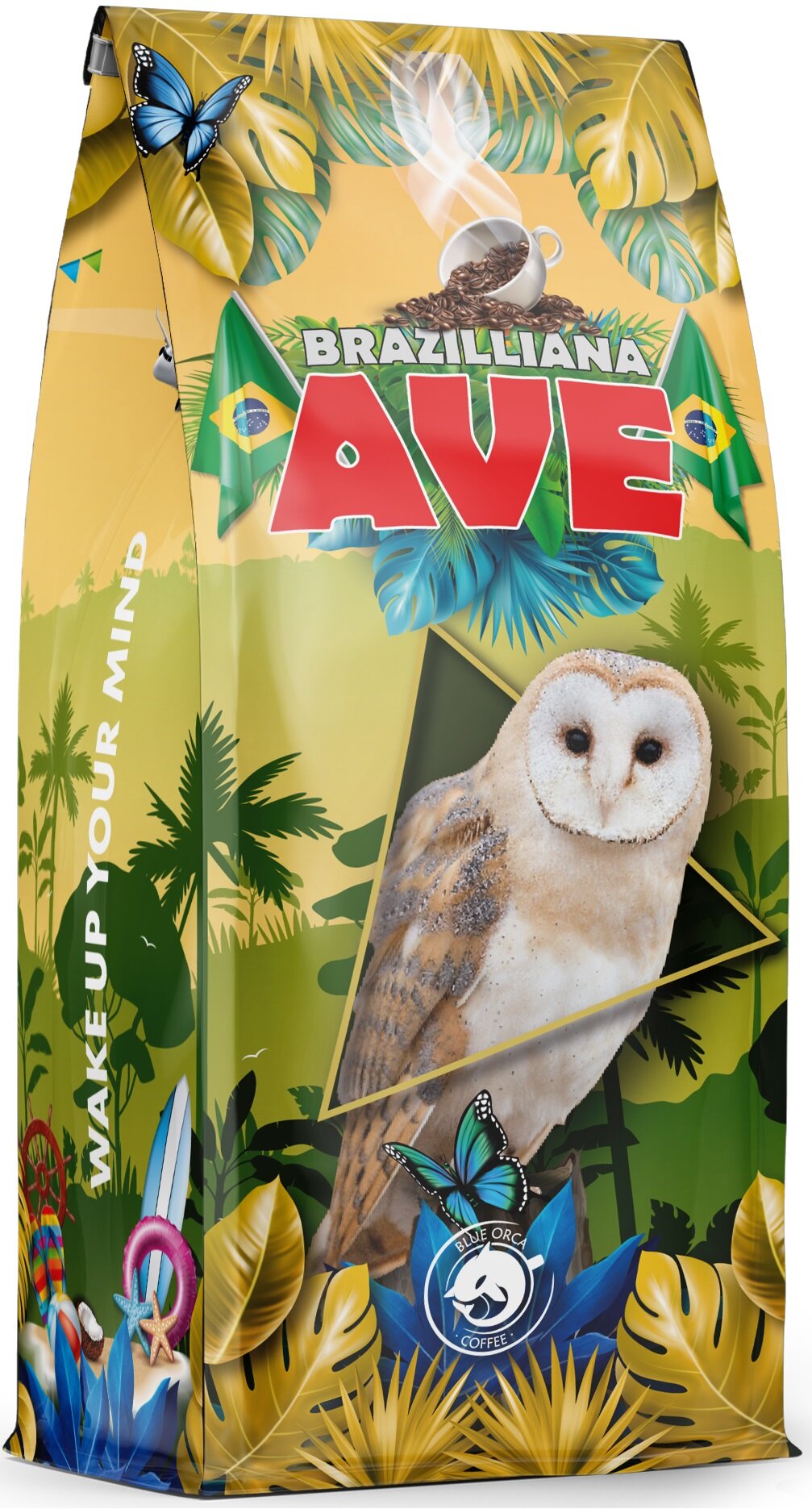Kawa ziarnista BLUE ORCA COFFEE Brazilliana Ave Arabica, 1 kg