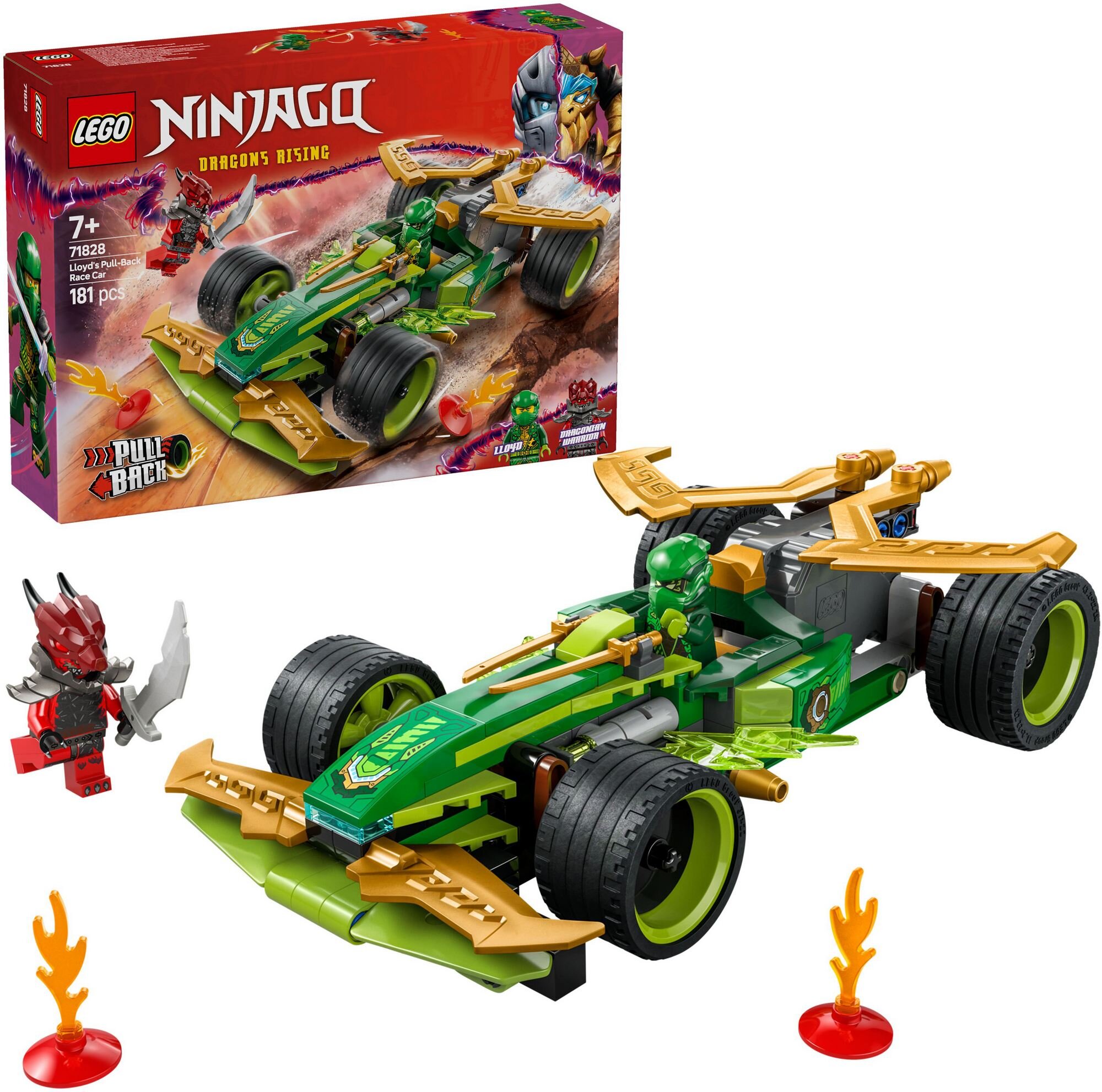 LEGO 71828 NINJAGO Samochód wyścigowy Lloyda z napędem typu pull-back