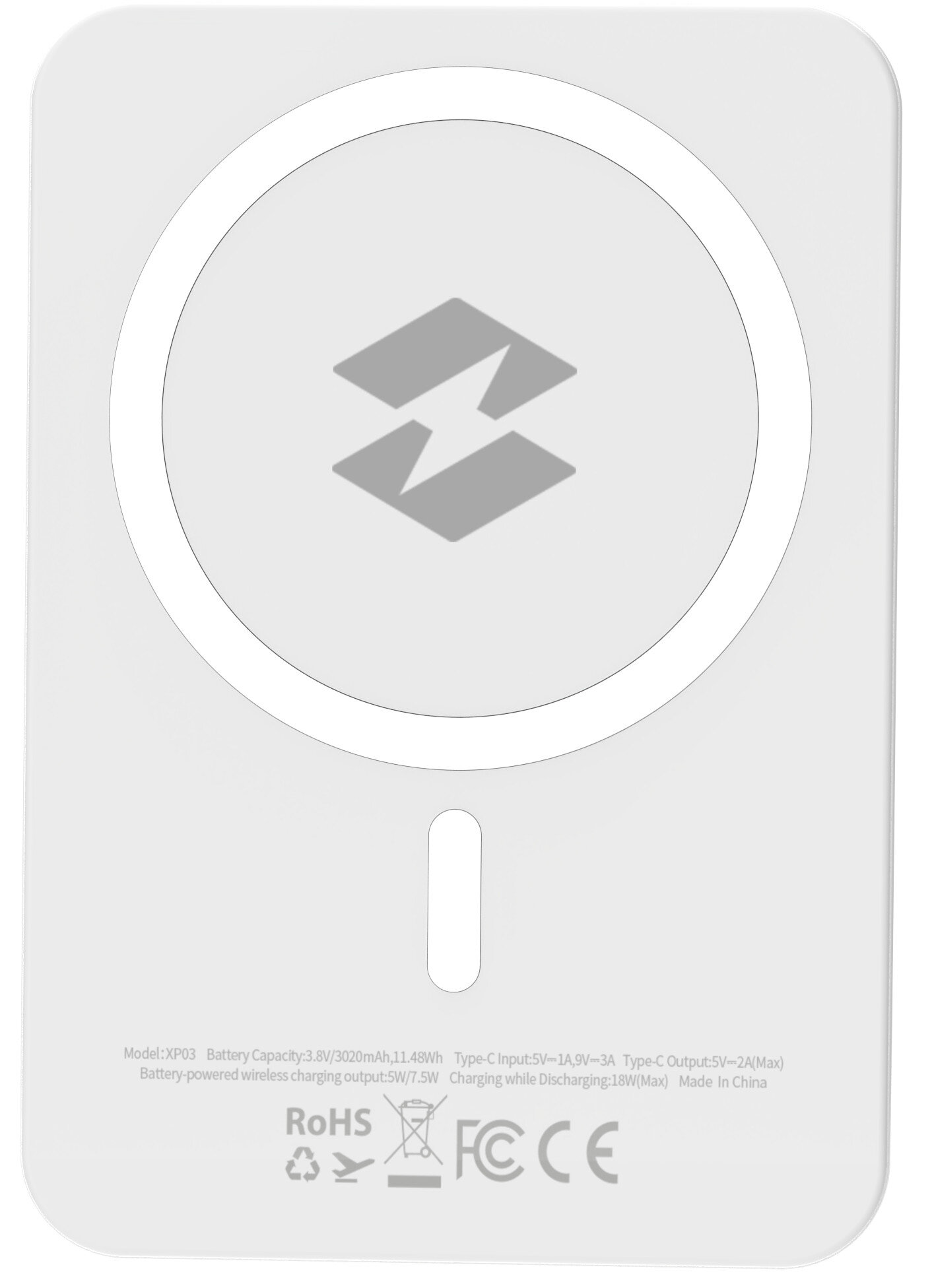 Powerbank INFINIX XP03 MagSafe 3000mAh 7.5W, Biały