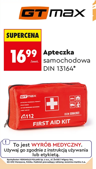 Apteczka samochodowa DIN 13164