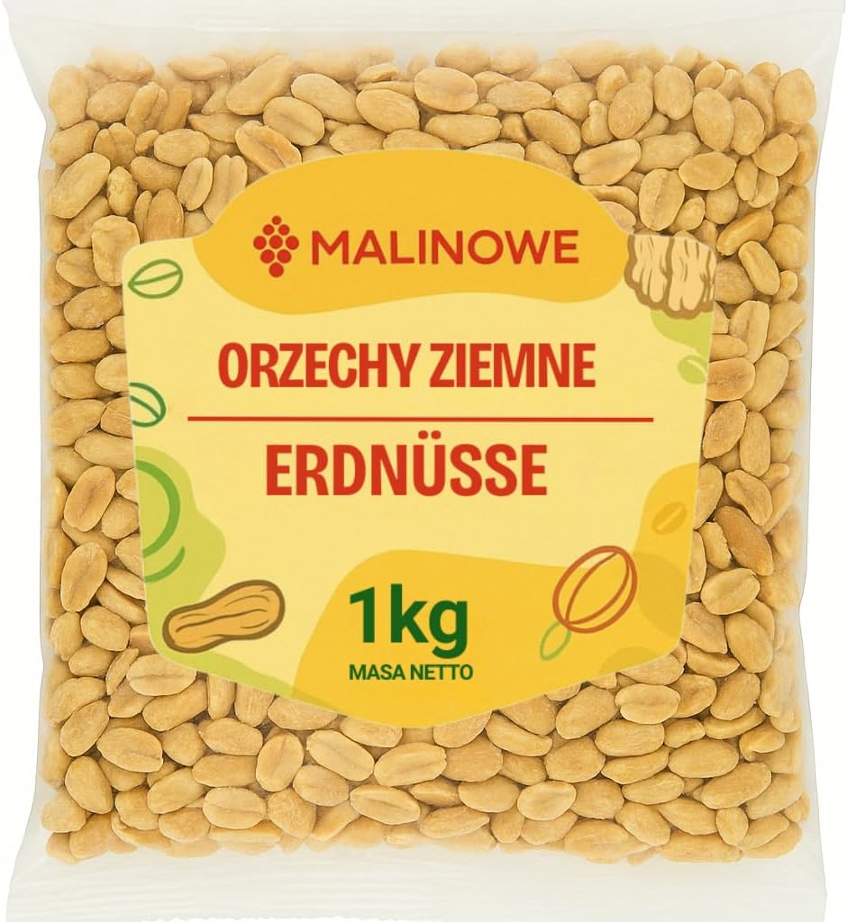 Malinowe ORZECHY ZIEMNE, 1kg, Bez Soli, Jakość Premium