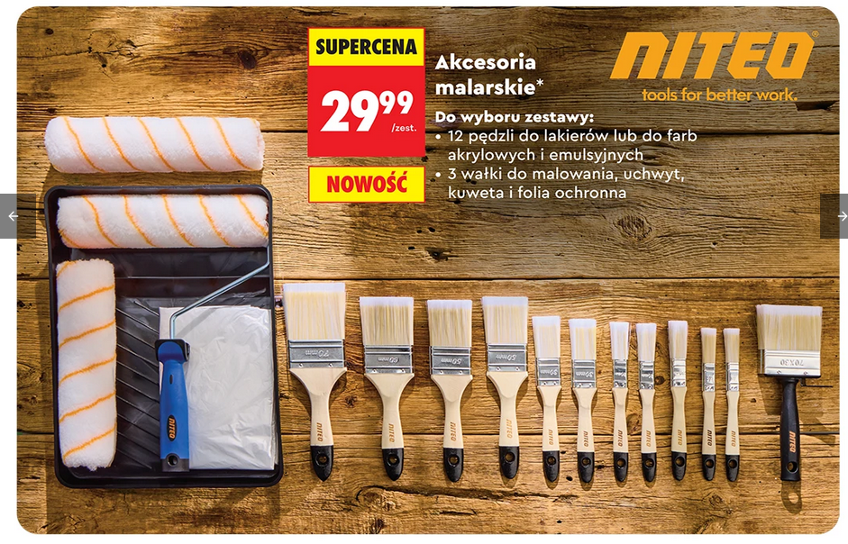 Zestaw malarski NITEO (2 rodzaje do wyboru)