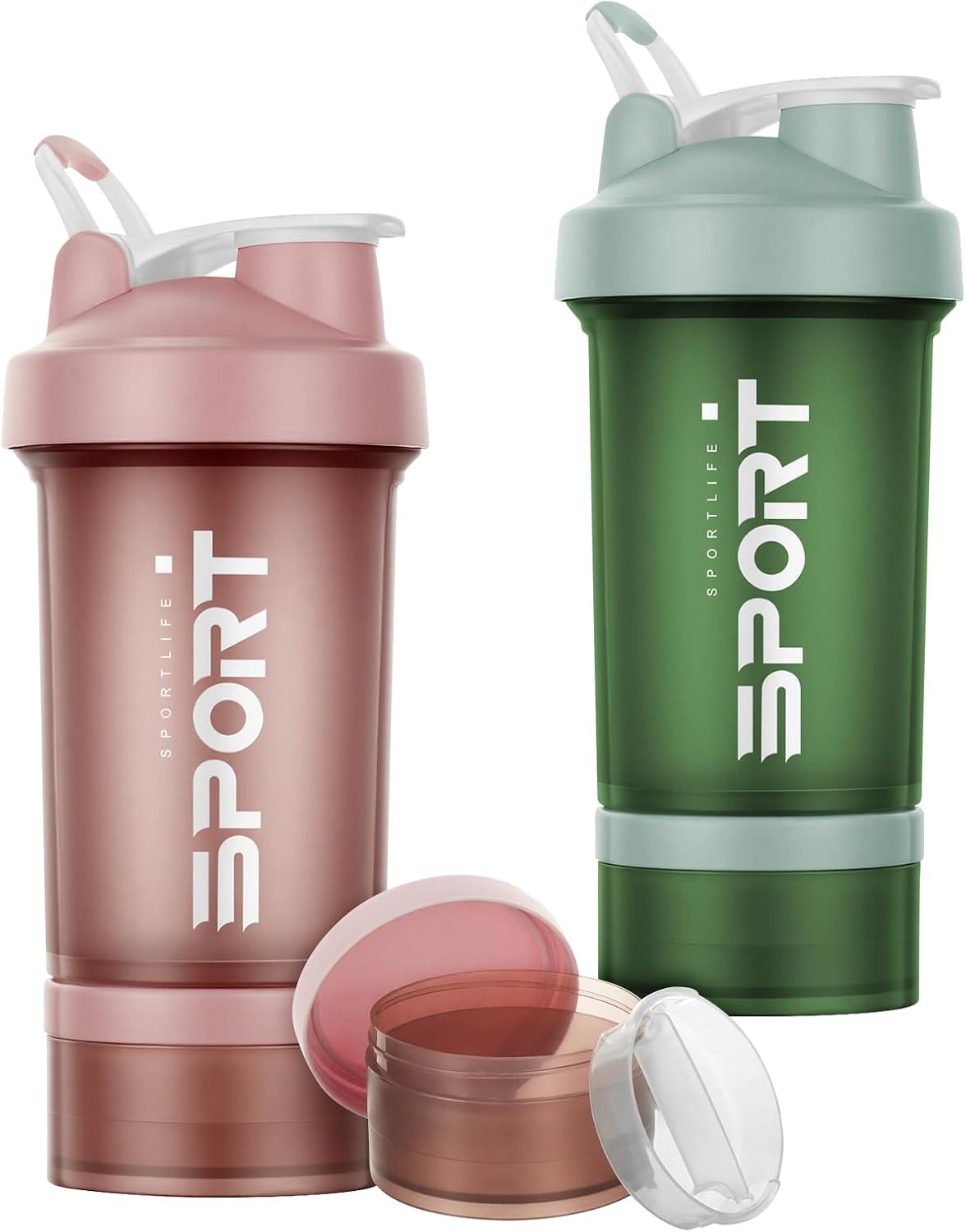 2 x butelka, shaker proteinowy Alaoo, po 500 ml, bez BPA