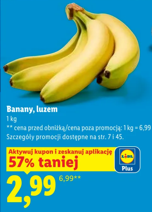 Banan. luzem, 1 KG