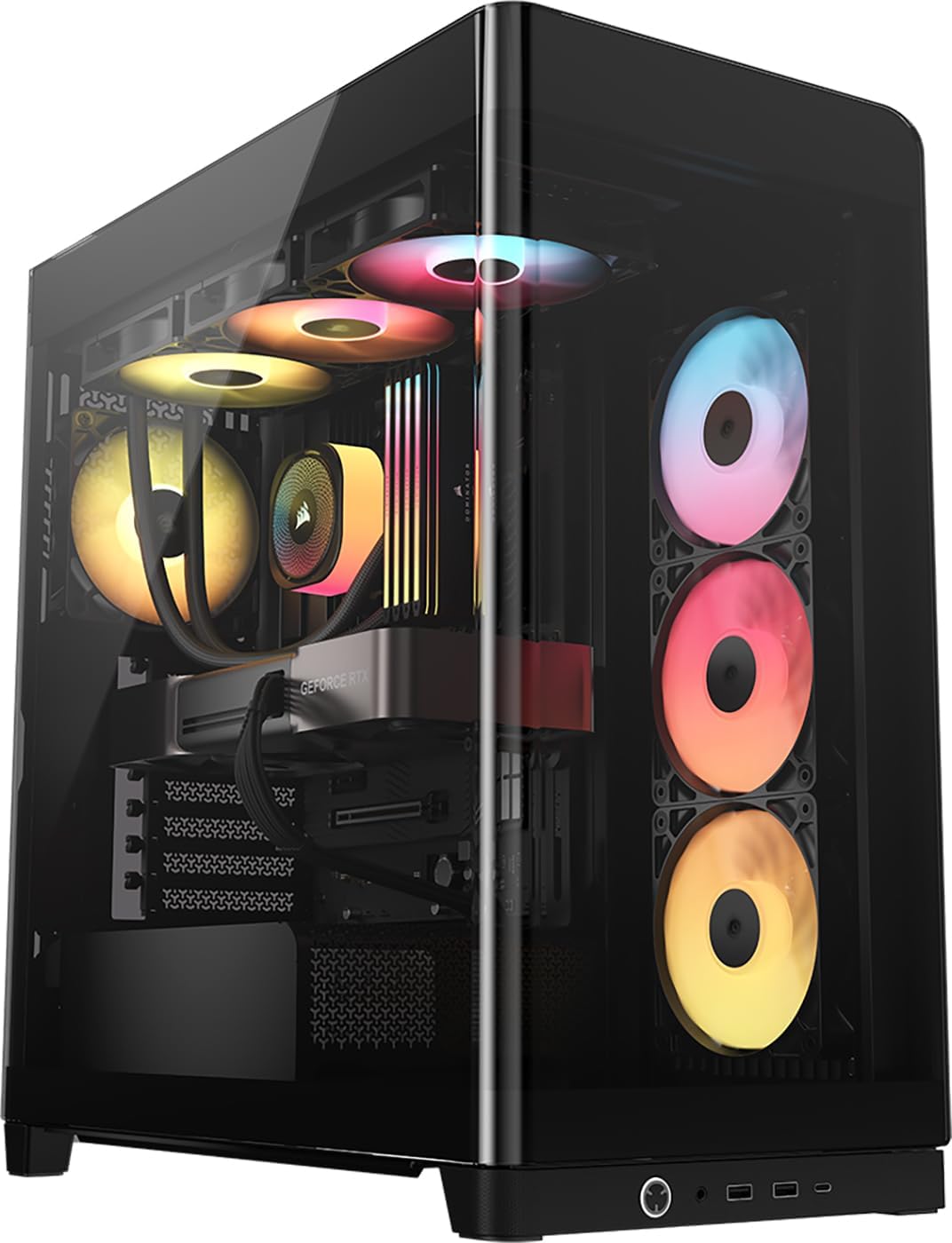 Panoramiczna szklana obudowa PC Mid-Tower CORSAIR FRAME 4500X, RS-R ARGB