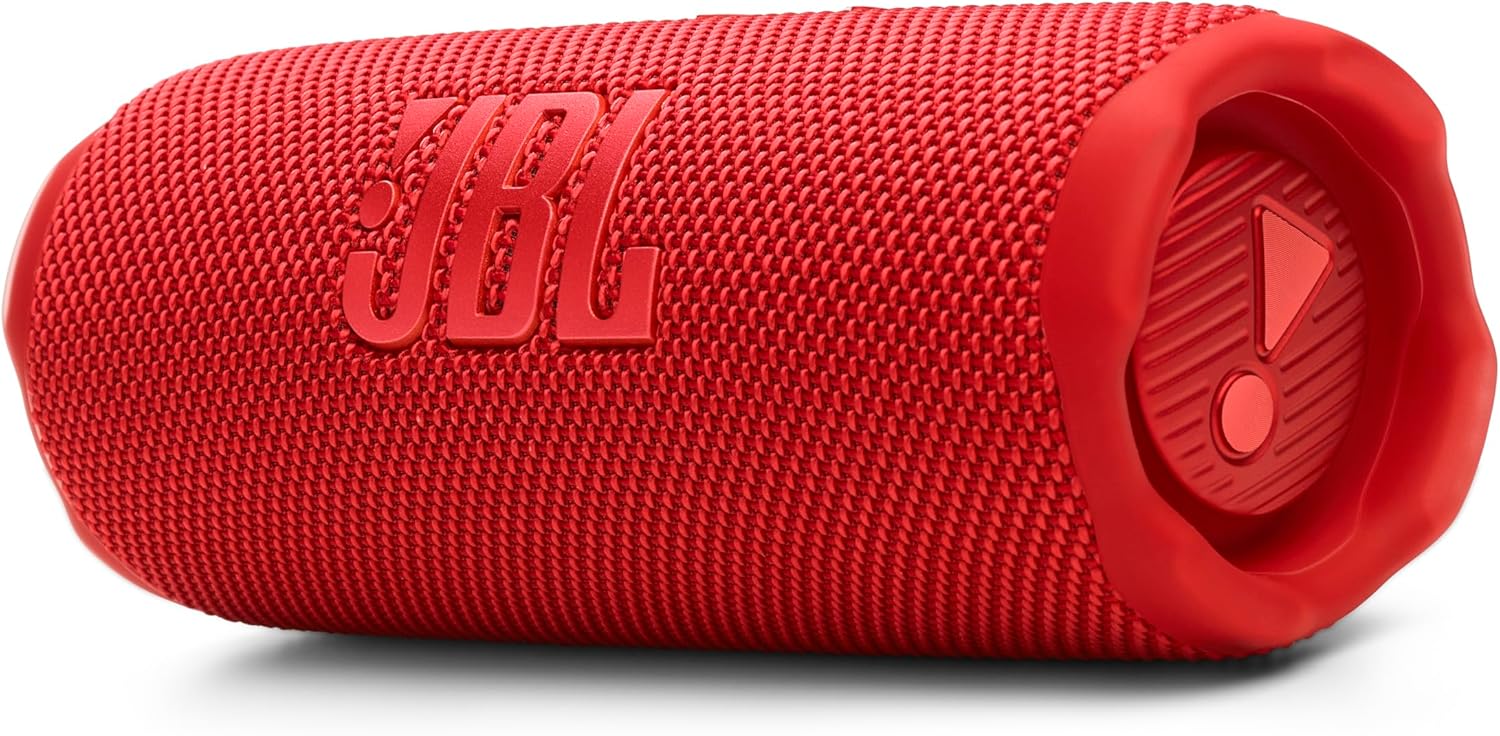 JBL Flip 7 Bezprzewodowy Przenośny Głośnik Bluetooth, 16H Odtwarzania, Wodoodporność IP68, czerwony