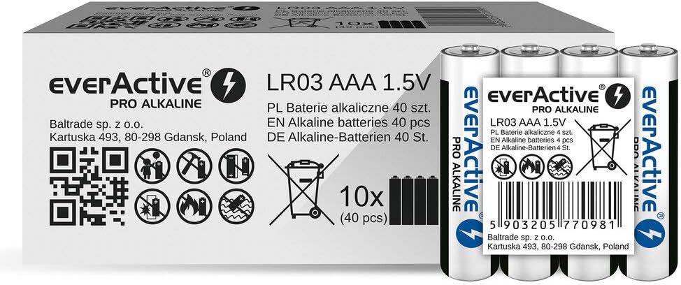 Baterie Everactive ES FJT XI 12.21 369, 40 sztuk