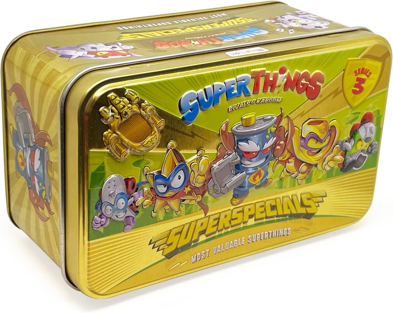 Złota puszka SUPERTHINGS zawiera wszystkie figurki specjalne z serii 3