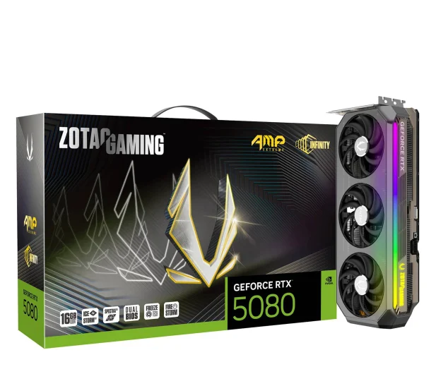 Karta graficzna Zotac GeForce RTX 5080 AMP Extreme Infinity 16GB GDDR7 DLSS4