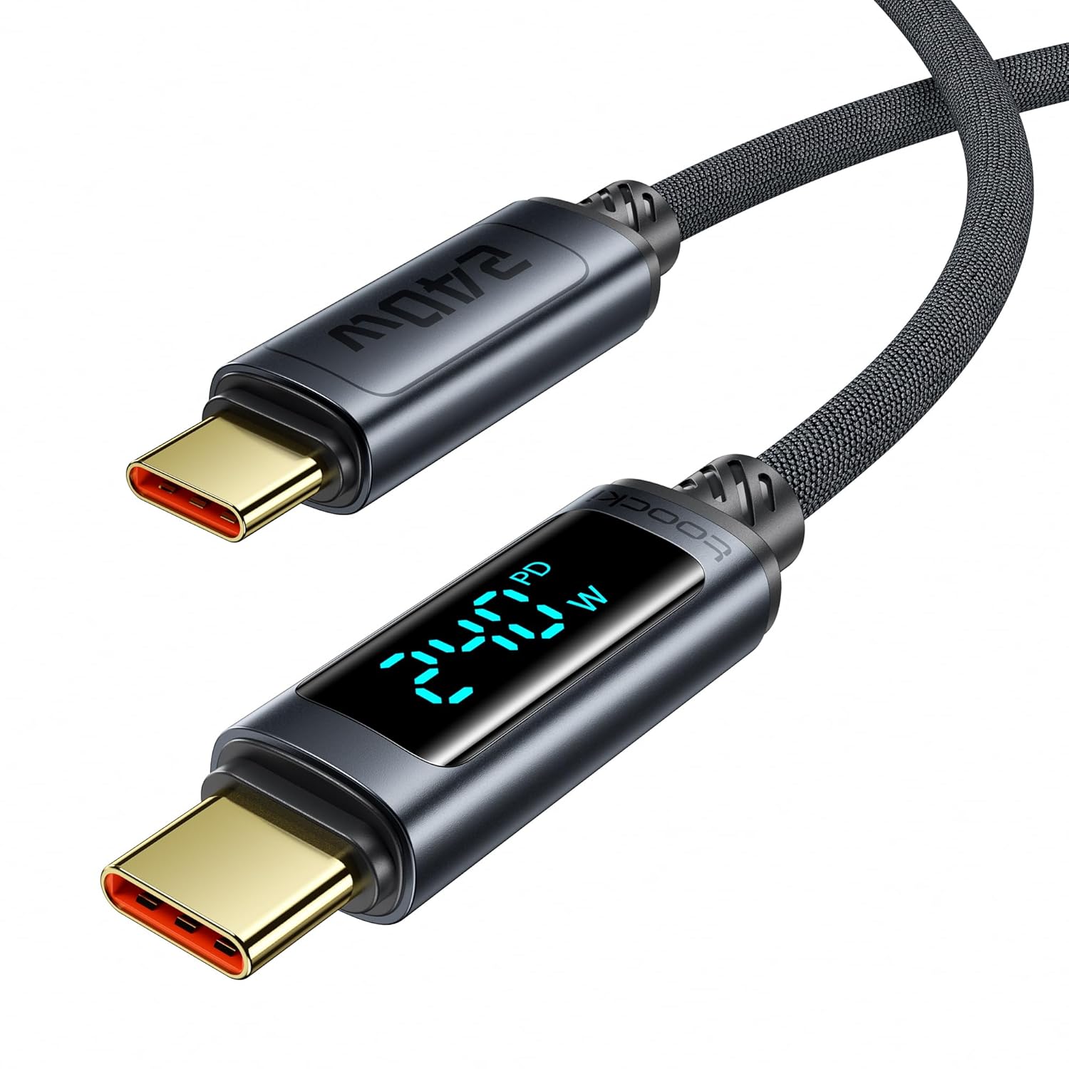 toocki Kabel USB-C 1M 240W z LED