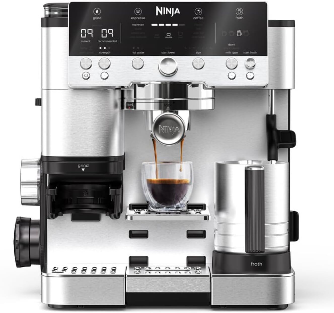 Ekspres do kawy Ninja Luxe Premier, 3w1, srebrny, ES601EU