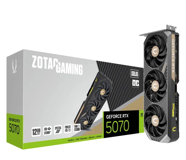 Karta graficzna Zotac GeForce RTX 5070 Solid OC 12GB GDDR7 DLSS4