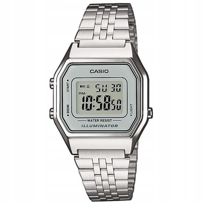 Zegarek Casio Vintage LA680WEA-7EF, srebrny
