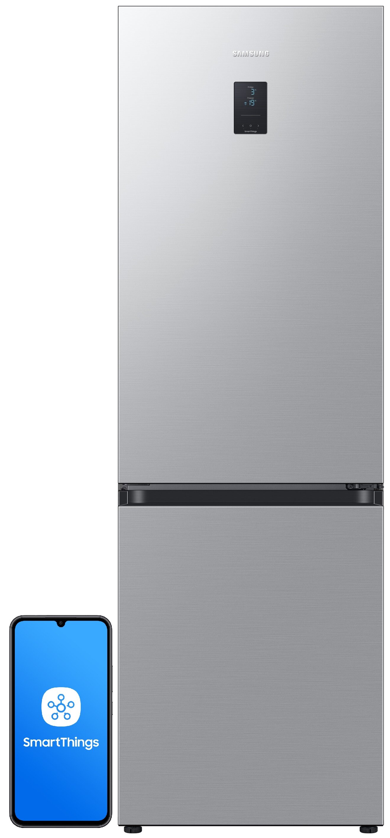 Lodówka SAMSUNG RB34C671DSA EF AI No Frost 185.3cm Metaliczny grafit