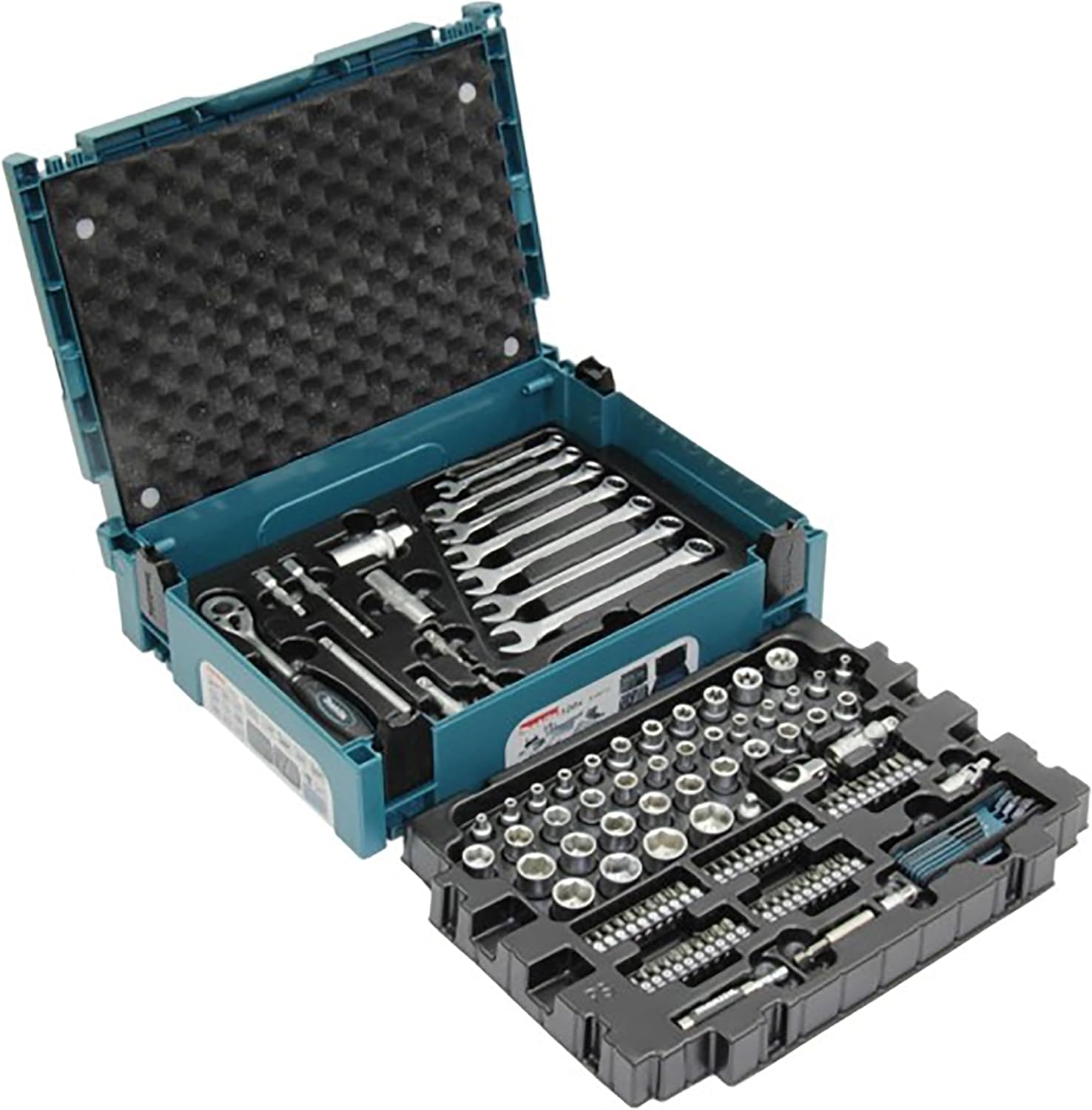 Makita Zestaw Narzędzi Ręcznych, Czarny/Niebieski, ‎39.5 x120 Elementów  Makita Zestaw Narzędzi Ręcznych, Czarny/Niebieski, ‎39.5 x120 Elementów