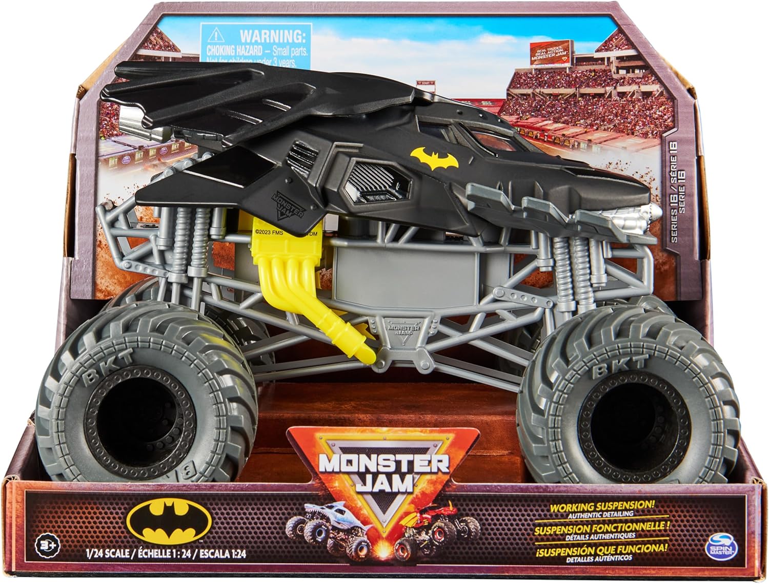 Monster Jam, oficjalny Batman Monster Truck, skala 1:24