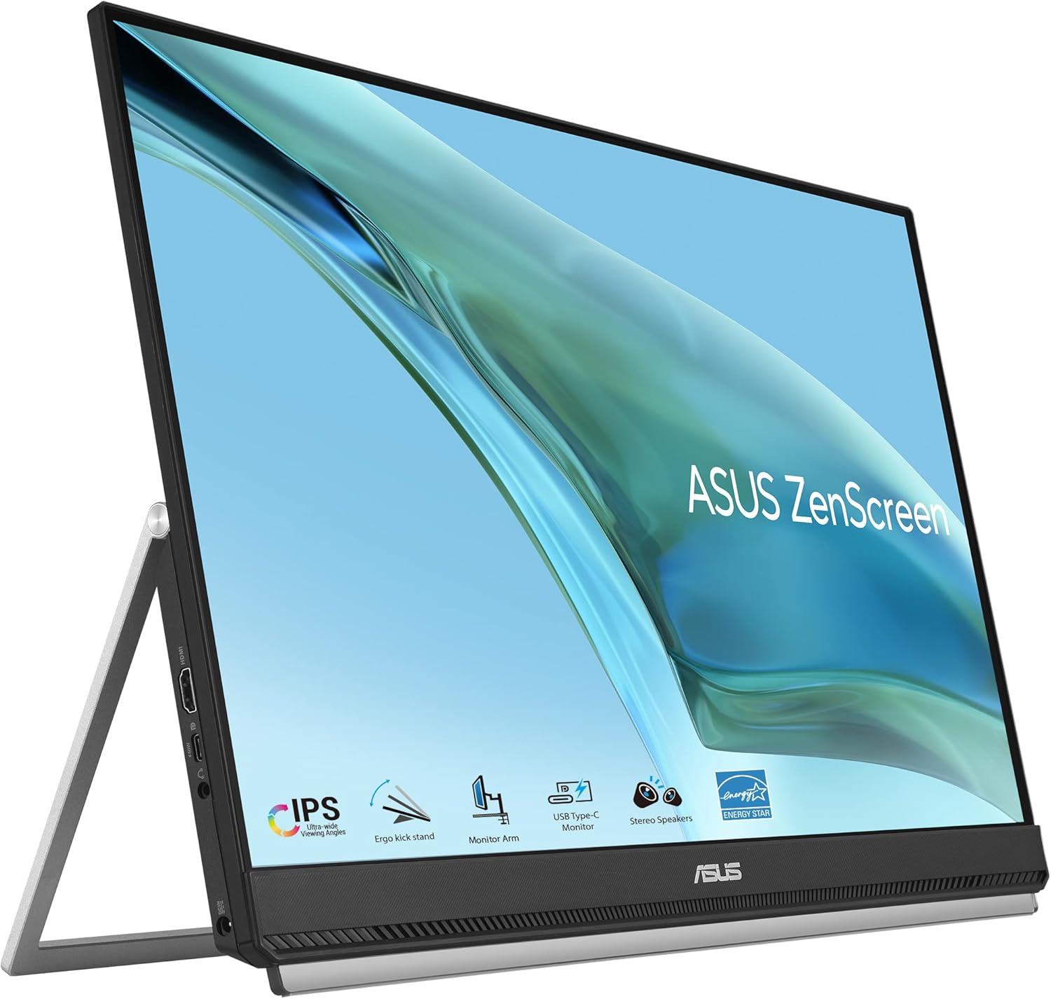 Przenośny monitor ASUS ZenScreen MB249C, 24", FHD, bezramkowy