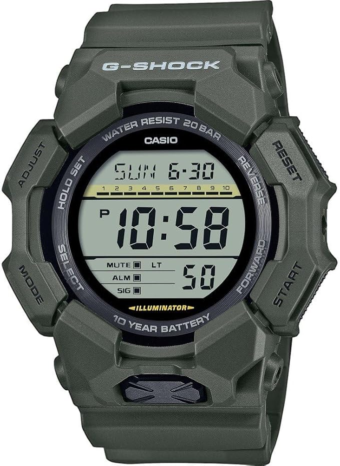 Zegarek sportowy Casio GD-010-3ER, zielony, pasek