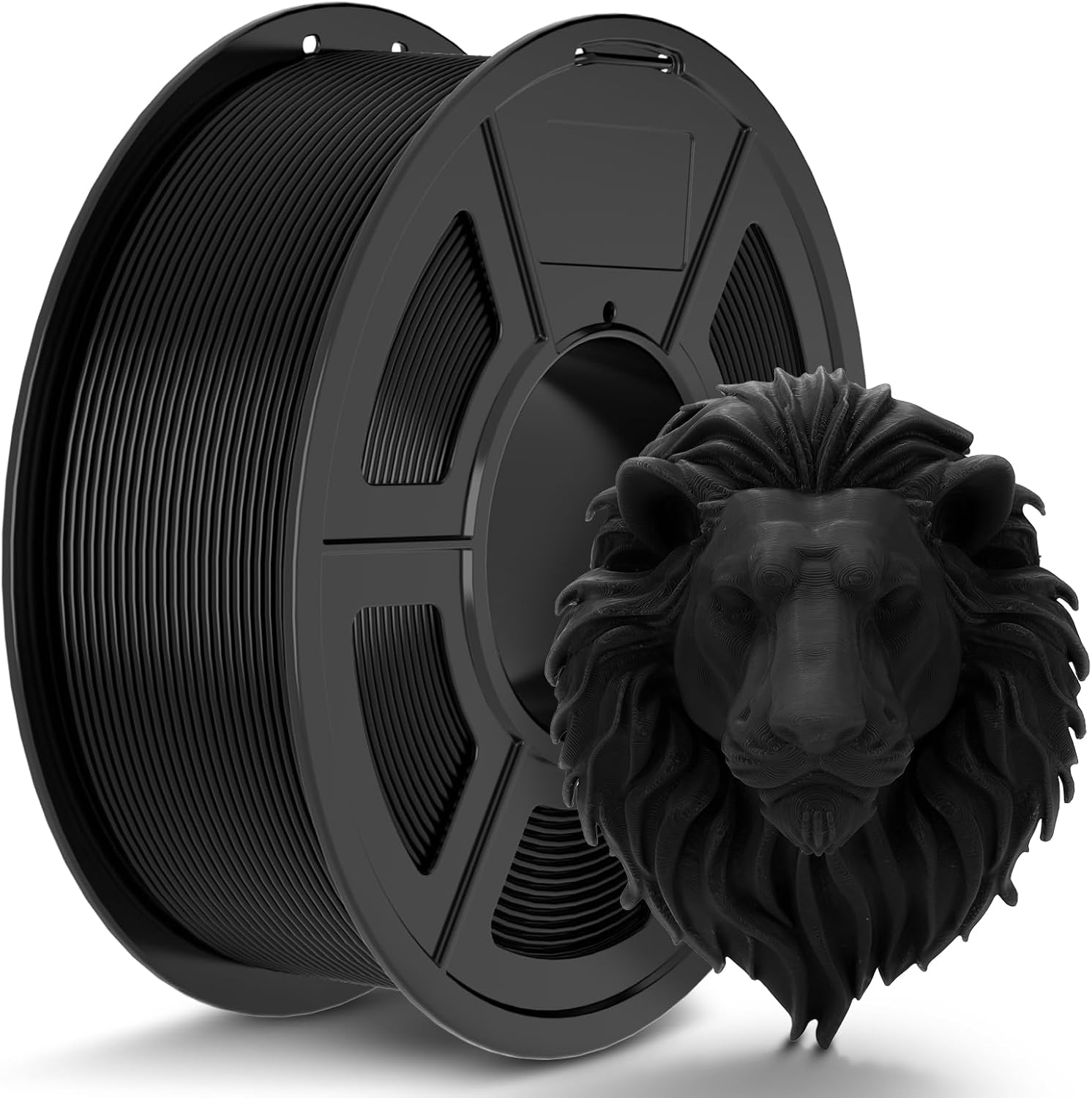 TECBEARS Filament PLA, 1,75 mm, 1 kg, do druku 3D (czarny lub biały)