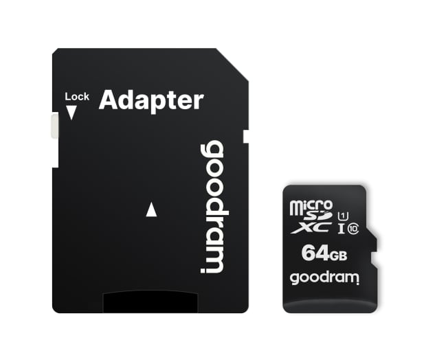 GOODRAM 64GB microSDXC 100MB/s C10 UHS-I U1 + adapter