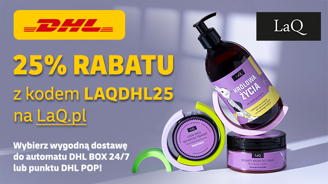 25% rabatu na LaQ.PL od DHL