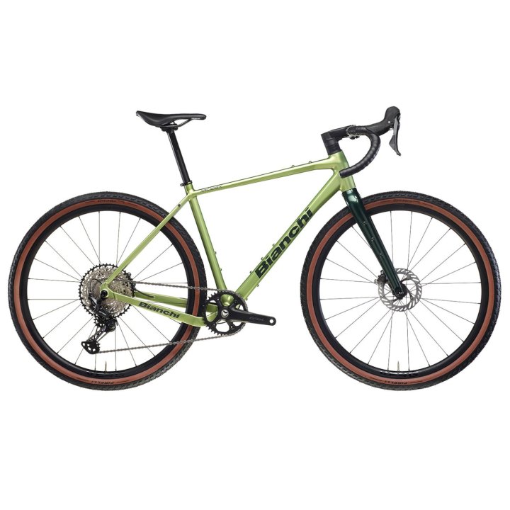 Bianchi ARCADEX AL - GRX - Rower Gravelowy - 2026 - light green / forest green glossy