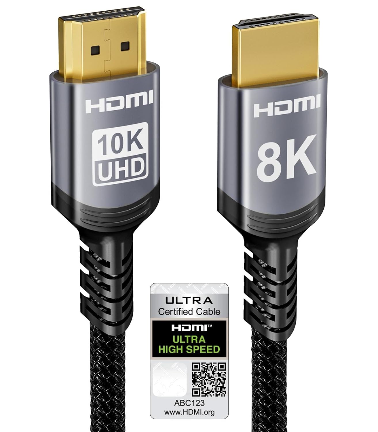 Sniokco 10K 8K 4K Kabel HDMI 2.1 48Gbps 2M Certyfikowany Ultra Wysokiej Prędkości Kabel HDMI®