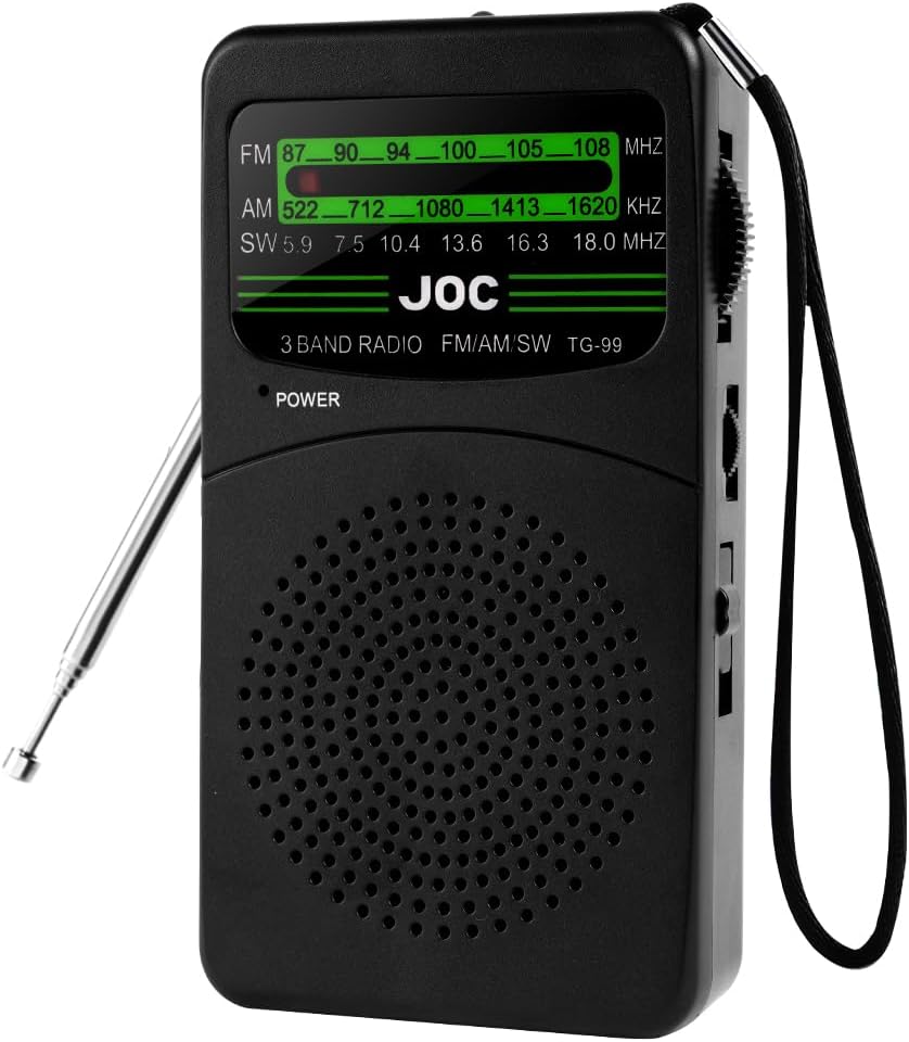 OSDUE Małe radio, przenośne radio FM/AM na baterie