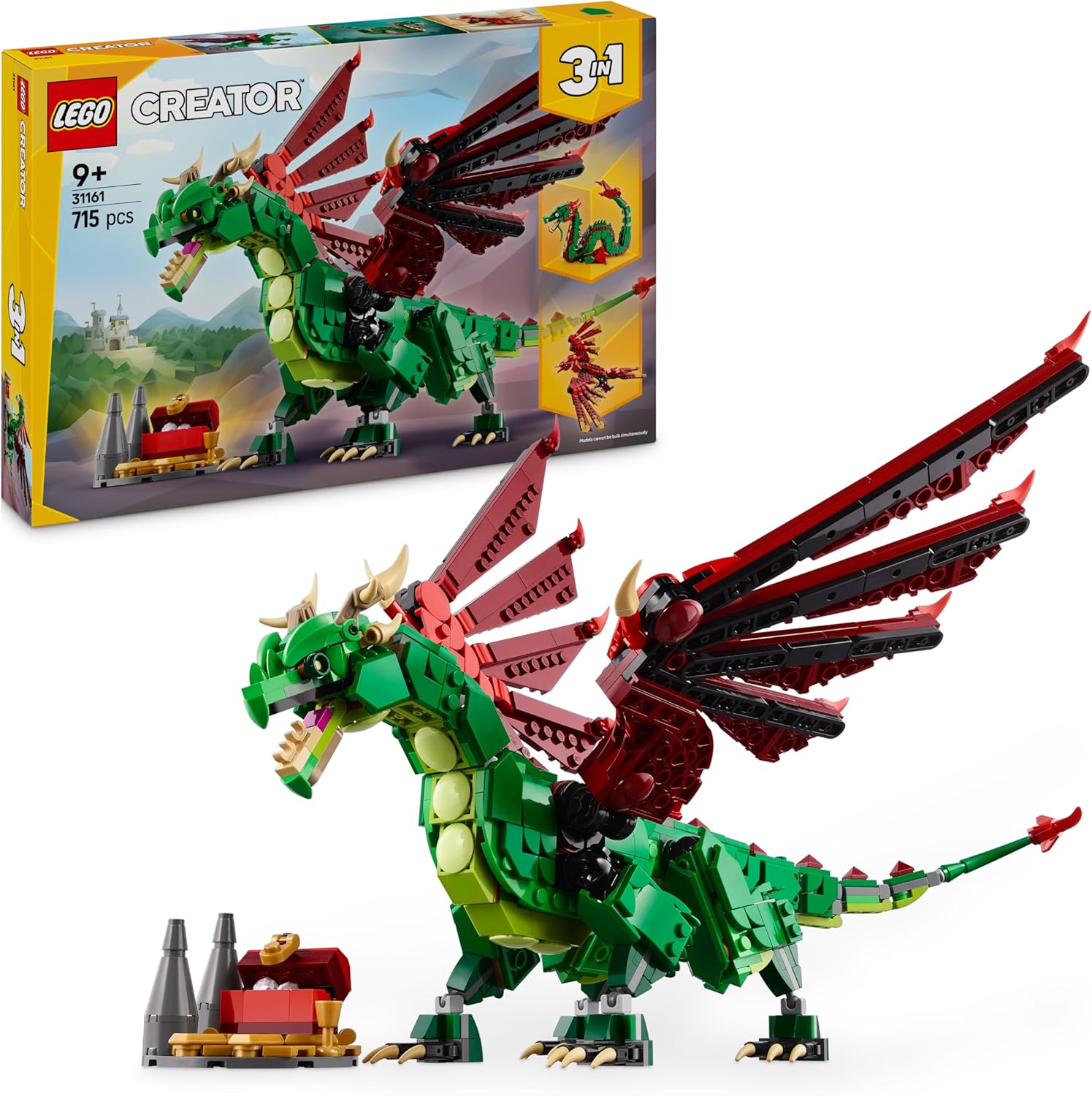 Klocki LEGO Creator 3w1: Średniowieczny smok