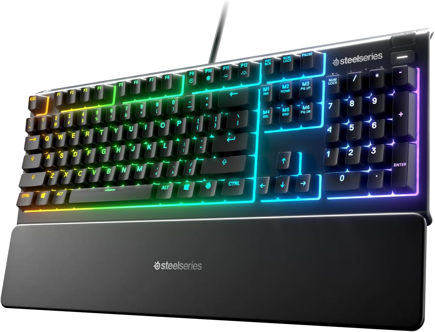 Klawiatura gamingowa SteelSeries Apex 3, 10-strefowe oświetlenie RGB